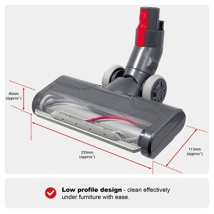 Brush Head for Dyson V7 V8 V10 V11 V15 Animal Torque Motorised Turbine + Brush