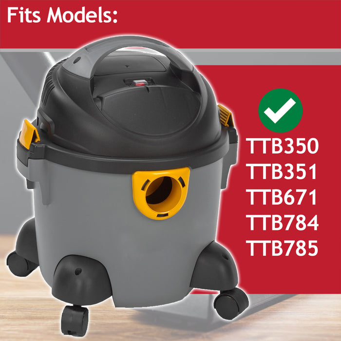 Wet & Dry Cartridge Filter for Titan TTB350 TTB351 TTB671 TTB784 TTB785 Vacuum Cleaner