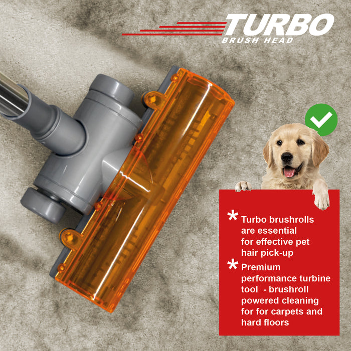 Turbo Brush Head for Numatic Henry Vacuum Cleaners 32mm Floor Turbine Tool