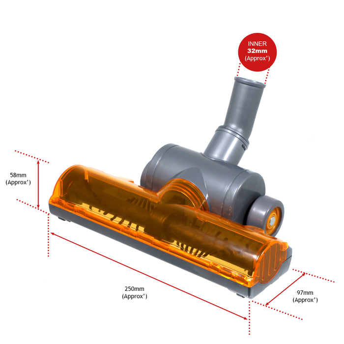 Turbo Brush Head for HENRY NUMATIC Vacuum Cleaners 32mm Floor Turbine Tool