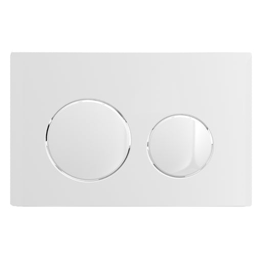 Luxury Flush Plate Kit for Concealed Toilet Cistern Wall Hung Frame (Gloss White, 245mm x 165mm)