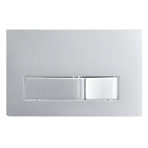 Luxury Concealed Toilet Cistern Flush Plate Kit for Wall Hung Frame (Chrome Silver, 245mm x 165mm)