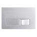 Luxury Concealed Toilet Cistern Flush Plate Kit for Wall Hung Frame (Chrome Silver, 245mm x 165mm)