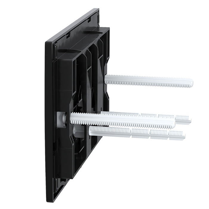 Luxury Concealed Toilet Cistern Flush Plate Kit for Wall Hung Frame (Matt Black, 245mm x 165mm)