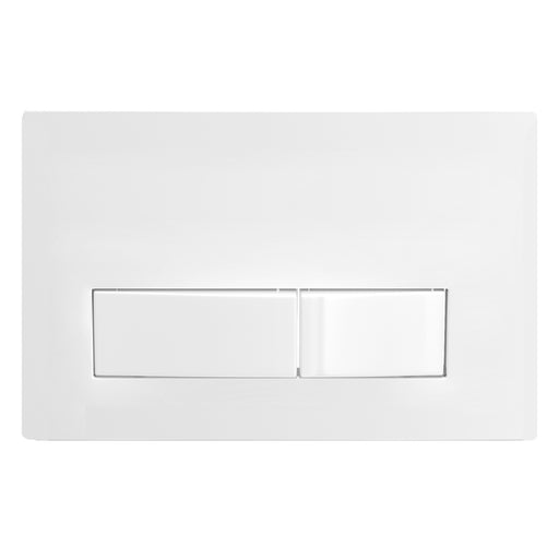 Luxury Concealed Toilet Cistern Flush Plate Kit for Wall Hung Frame (Gloss White, 245mm x 165mm)