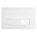 Luxury Concealed Toilet Cistern Flush Plate Kit for Wall Hung Frame (Gloss White, 245mm x 165mm)