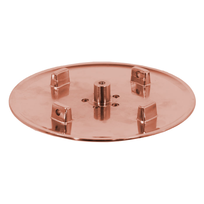110mm Luxury Plug Cover for Shower Trap with 90mm Tray (Brushed Copper)