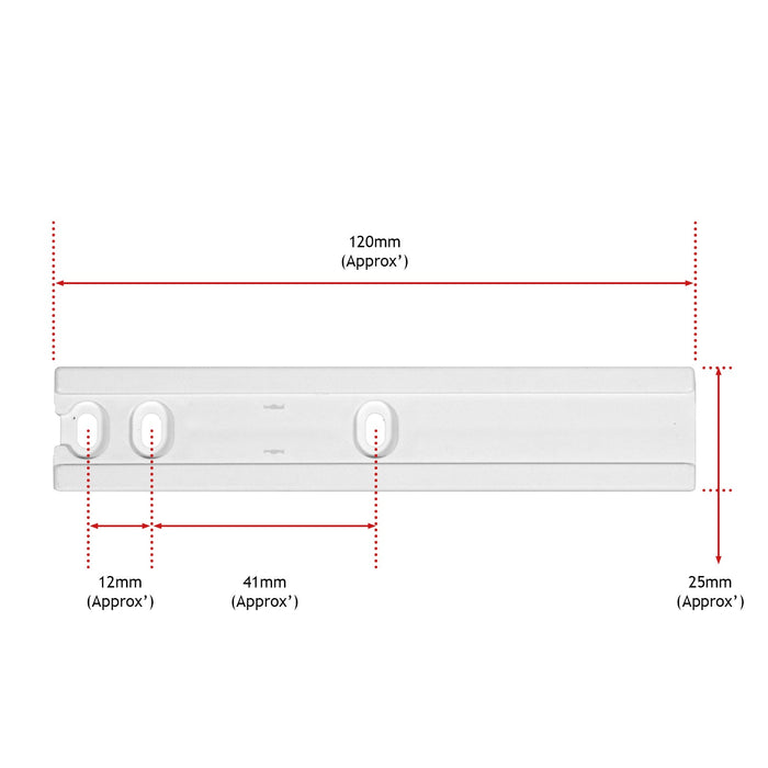 Integrated Fridge Door Slide Mounting Bracket for Bosch Fixing Kit (Pack of 4)