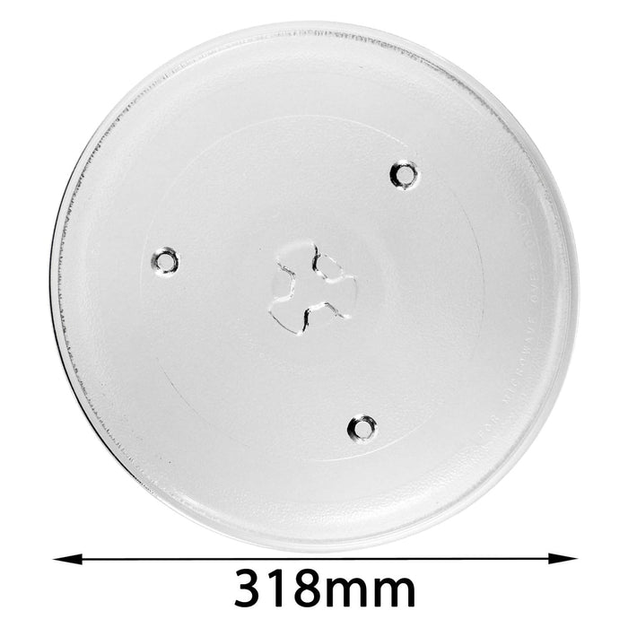 Glass Turntable Plate 318mm for Sanyo Microwave Oven 12.5"