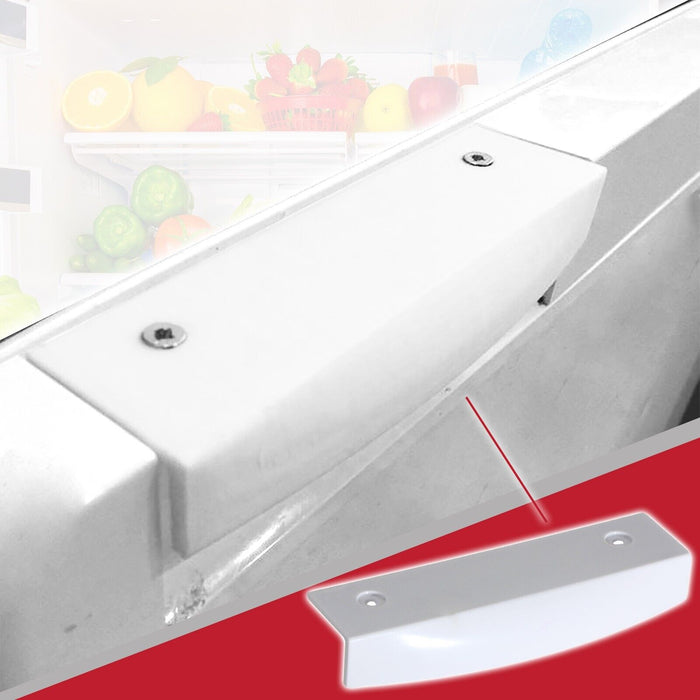 Door Handle for Bosch Fridge Freezer Refrigerator Replacement Handgrip (White, 145mm, Pack of 2 Handles)