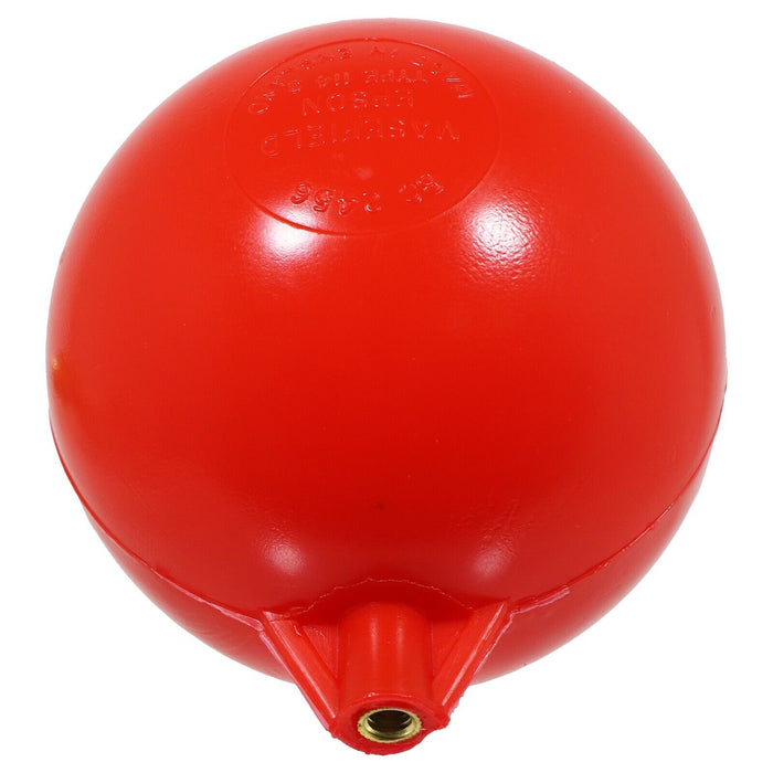 6" Ball Float for Toilet Cistern Ballcock Flush Valve BS 2456 (Plastic with 5/16" Brass Thread Fitting)