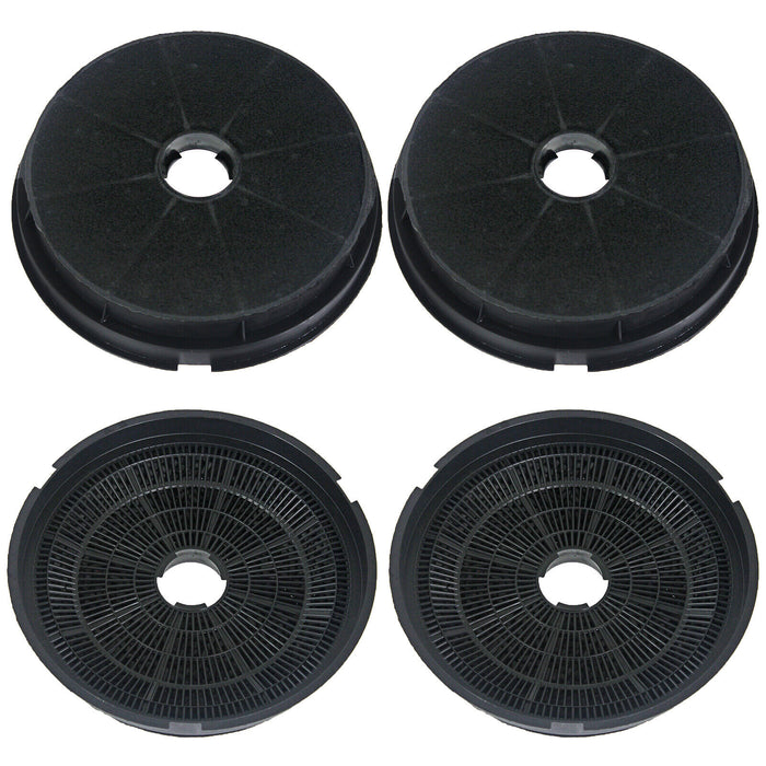 Round Charcoal Vent Filters for Baumatic Cooker Hood (Pack of 4) STI