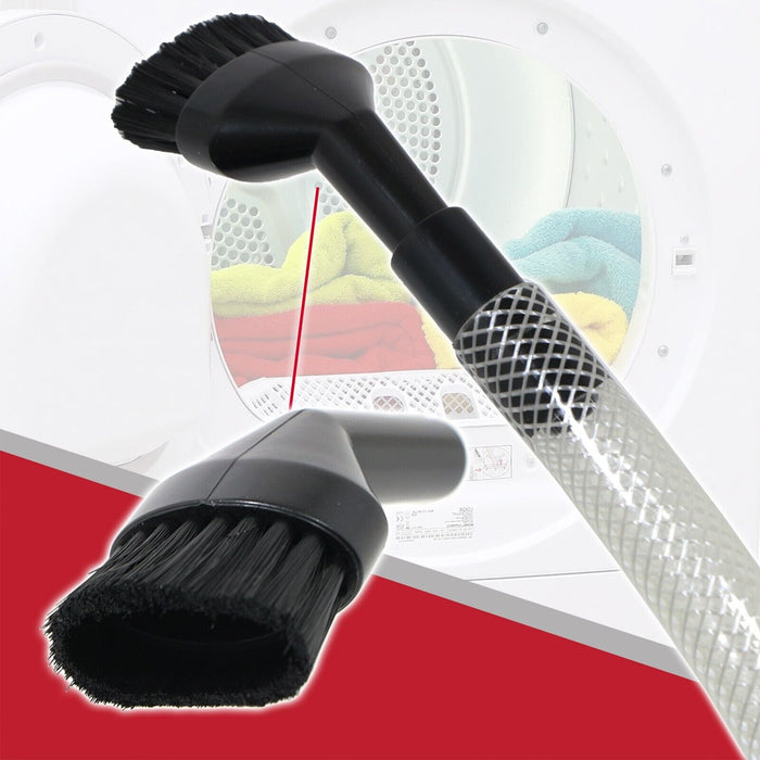 Universal Tumble Dryer Lint Removal Kit Vacuum Hose Dusting Brush Cleaning Attachments Set