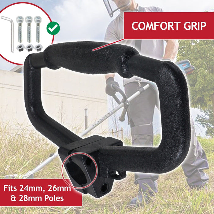 Universal Strimmer Grip Handle Brushcutter Trimmer Pole Shaft Kit (24mm, 26mm, 28mm)