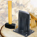 Kindling Splitter Lump Mallet Hammer Kit Heavy Duty Mounted Log Splitting Wood Chisel Wedge Set (Large)