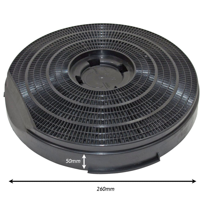 Carbon Filter for ELICA Charcoal Cooker Hood Round Fan Vent Type 34 260 mm x 50 mm