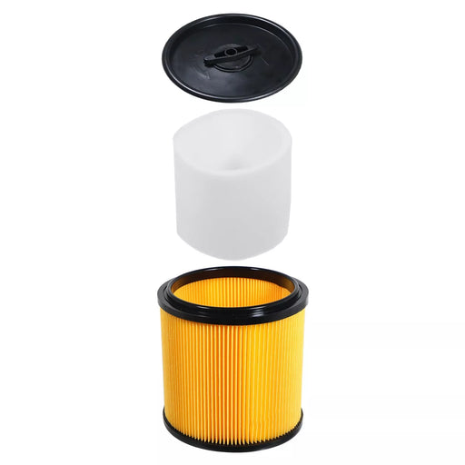 Wet & Dry Cartridge Filter + Foam Sleeve for Lidl Parkside PNTS 1250 1300 1400 1500 Vacuum Cleaner