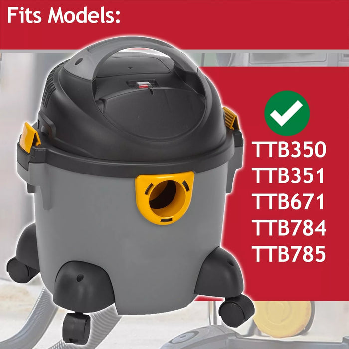Wet & Dry Cartridge Filter + Foam Sleeve for Titan TTB350 TTB351 TTB671 TTB784 TTB785 Vacuum Cleaner