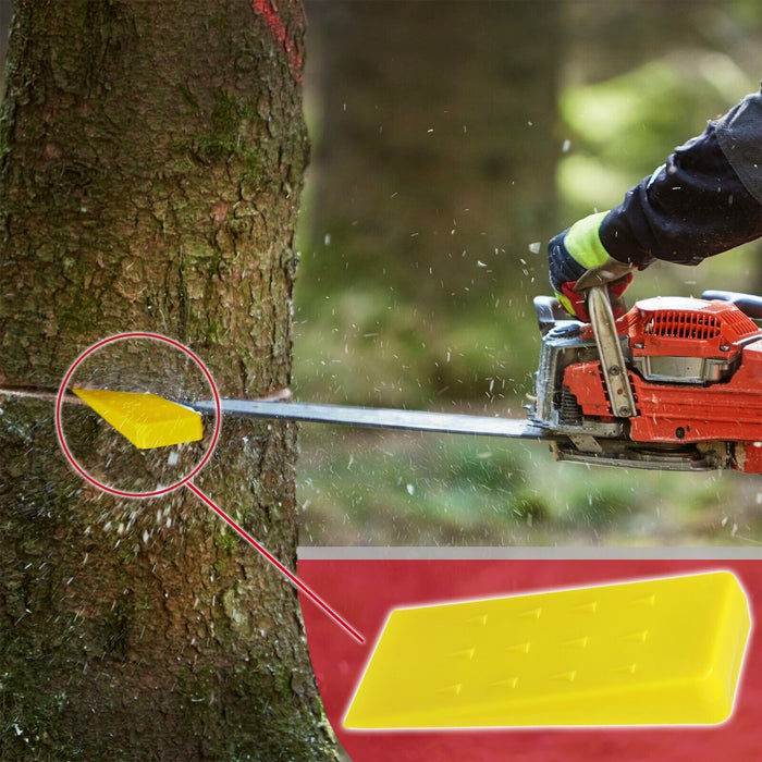 Tree Felling Wedge Heavy Duty Chainsaw Log Wood Cutting Cleaving Block Tool (8")