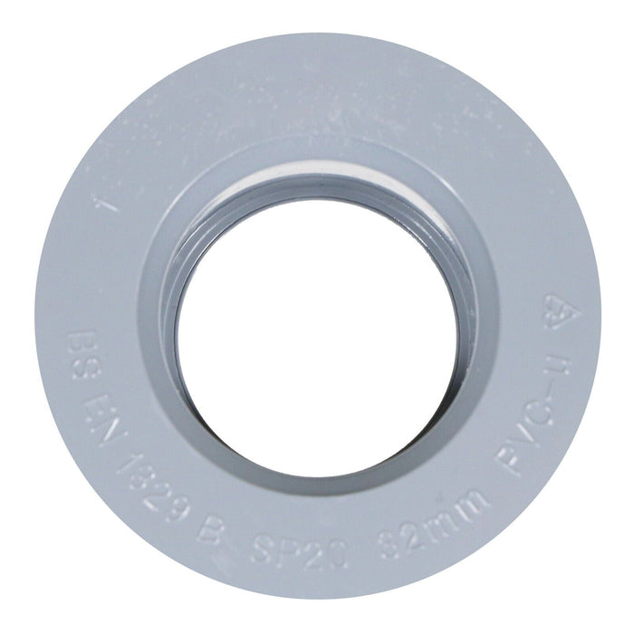 32mm Boss Adaptor Solvent Soil Stack Waste Pipe Reducer Push Fit Seal Ring (Grey)