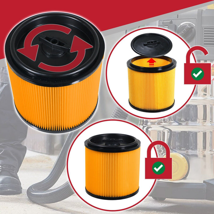 Wet & Dry Cartridge Filter Kit for Guild 16L 30L 8815785 GWD30 8642240 GWD30P Vacuum Cleaner