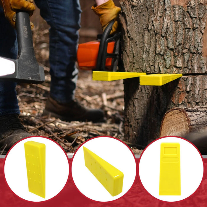 Tree Felling Wedge Heavy Duty Chainsaw Log Wood Cutting Cleaving Block Tool (5.5")