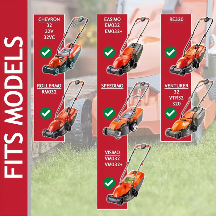 Metal Blade for Flymo Chevron 32 Easimo EM032 RE320 Rollermo RM032 Spe SPARES2GO