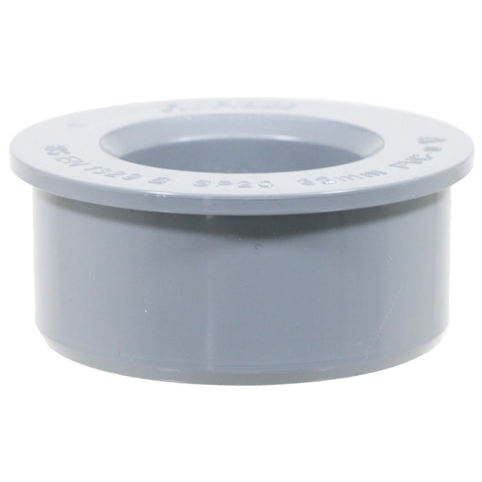 32mm Boss Adaptor Solvent Soil Stack Waste Pipe Reducer Push Fit Seal Ring (Grey)