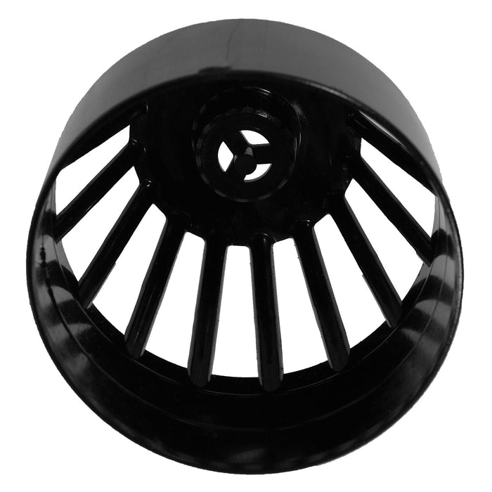 110mm Vent Terminal Soil Pipe Drain Stack System Ring Seal Bird Roof Cage (Black)