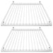 Large Fridge Shelf for DAEWOO Adjustable White Plastic Coated Shelves (Pack of 2, 425mm - 670mm x 320mm)