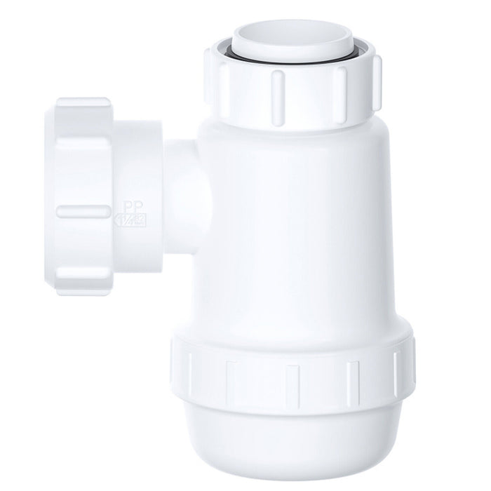 Waste Bottle Trap 38mm Shallow Bathroom Kitchen Sink Basin Bidet Urinal Seal (32mm 1.25")