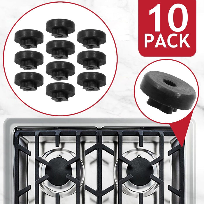 Hob Burner / Pan Support Rubber Buffer Feet for Smeg Oven / Cooker (Pack of 10)