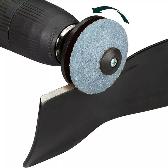 Metal Blade 35cm + Drill Sharpener for MacAllister MEB 1335K MLM 1300 MLMP 1300 Lawnmower