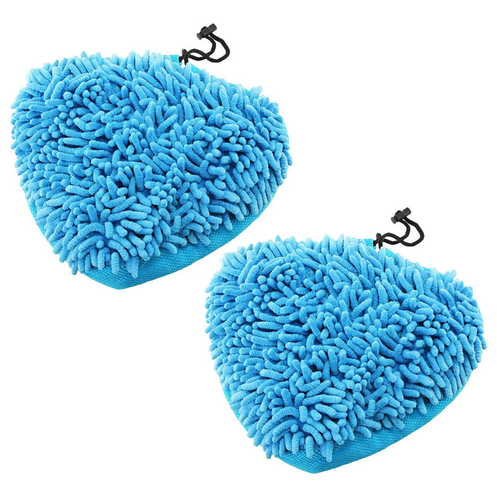 Universal Microfibre Cloth Covers + Coral Pads Set for Steam Cleaner Mop (4 Pack)