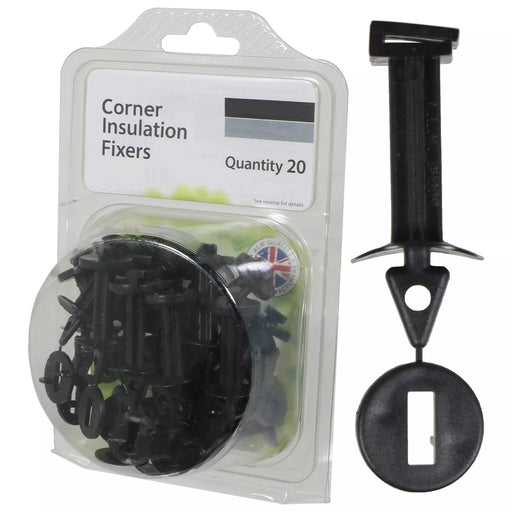 Greenhouse Corner Insulation Shading Fixers Bubble Wrap PVC Plastic Frame Clips (Pack of 20)