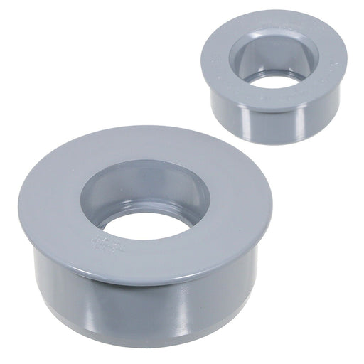 110mm Soil Pipe Reducer + 32mm Boss Adaptor Solvent Waste Push Fit Seal Kit (Grey)