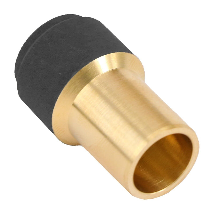 Radiator Valve 15mm x 10mm Black Pushfit Reducing Straight Speed Fit Compression Stem Valves (Pack of 3)