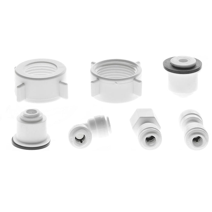 Water Supply Pipe Tube + Fridge Connector Kit for Samsung American Style Double Fridge / Refrigerator (1/4" Pipe)