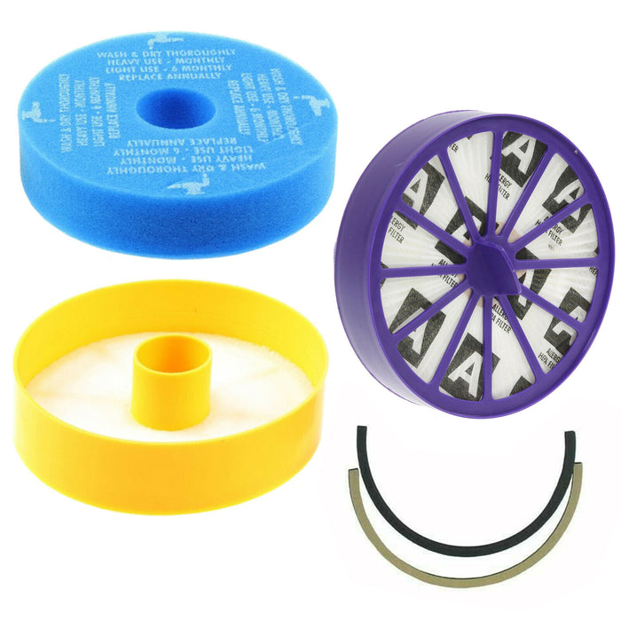Filters Set + Seal Kit for Dyson DC07 Vacuum Allergy Washable Pre & Post Motor HEPA Filter