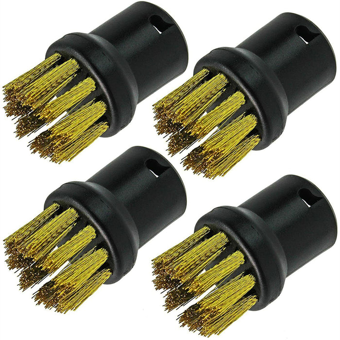 Wire Brushes for KARCHER SC1 SC2 SC3 SC4 SC5 SI SC Steam Cleaner Detail Attachment (Pack of 4)