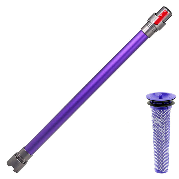 Purple Wand Tube for Dyson V8 SV10 Rod Pipe Cordless Vacuum + Pre Motor Filter
