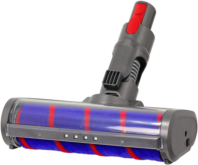 Soft Roller Hard Floor Turbine Tool for Dyson V7 SV11 Vacuum + Orange Rod Wand