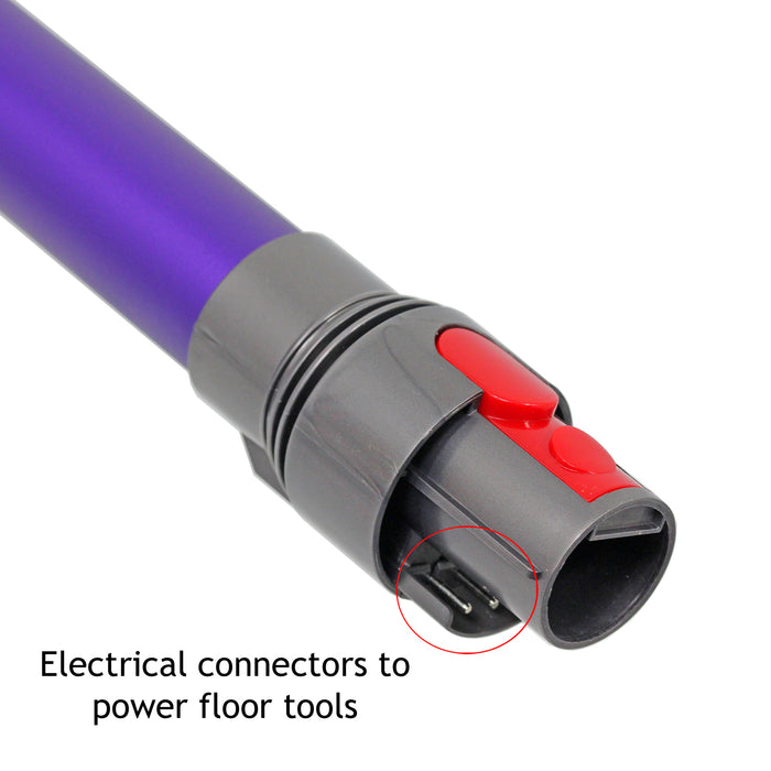 Hard Floor Turbine Tool Brush for Dyson V8 SV10 Vacuum + Purple Rod Wand Tube