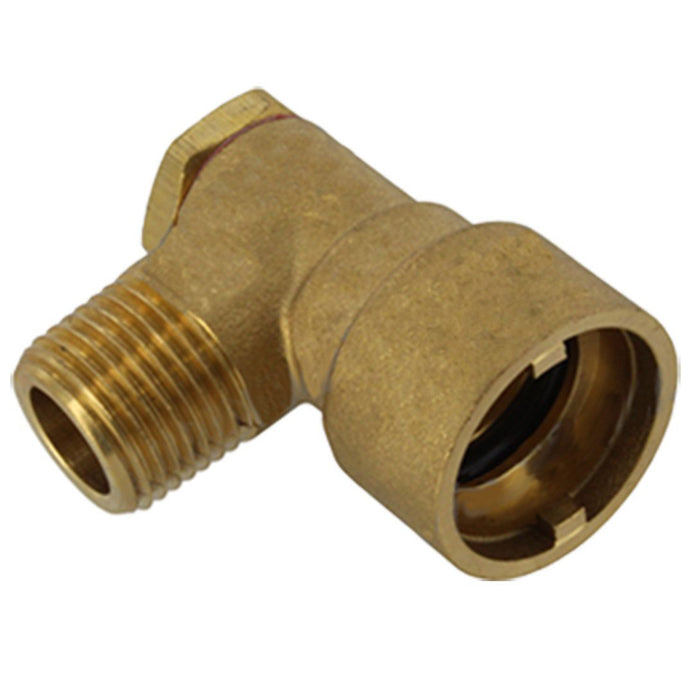 Gas Supply Hose Socket 1/2" Oven Cooker Angled Bayonet Socket Brass Connector (Pack of 2)