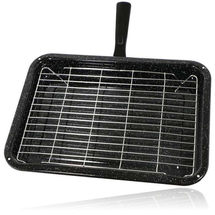 Small Grill Pan + Rack and Detachable Handle for INDESIT Oven Cooker