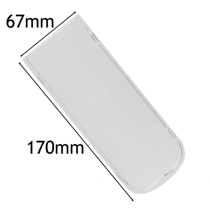 Light Diffuser / Lens Cover Plate for Whirlpool Cooker Hood Vent Extractor (170mm x 67mm)