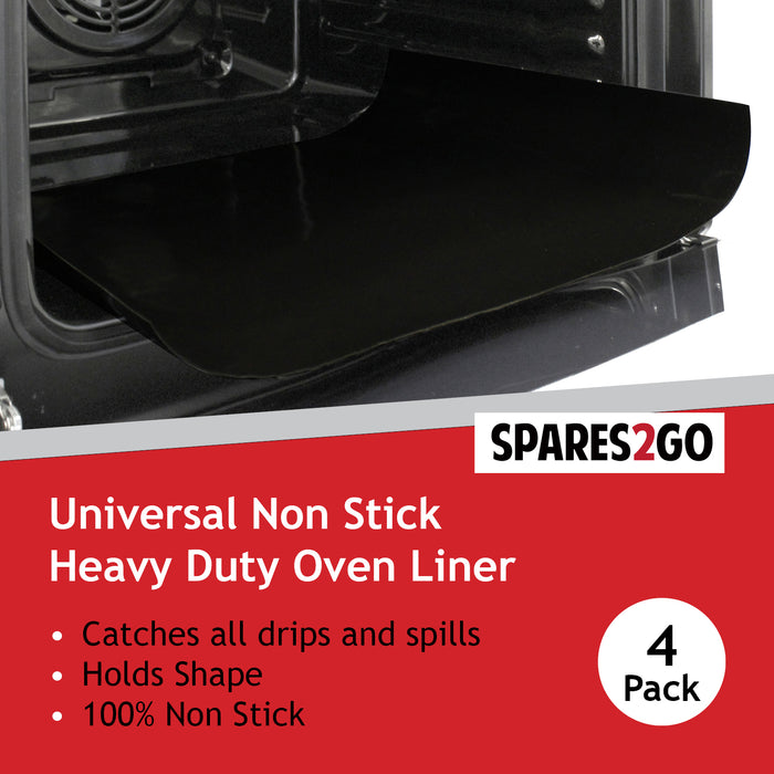 Universal Teflon Oven Cooker Liner Non Stick Heavy Duty Lining (Pack of 4)