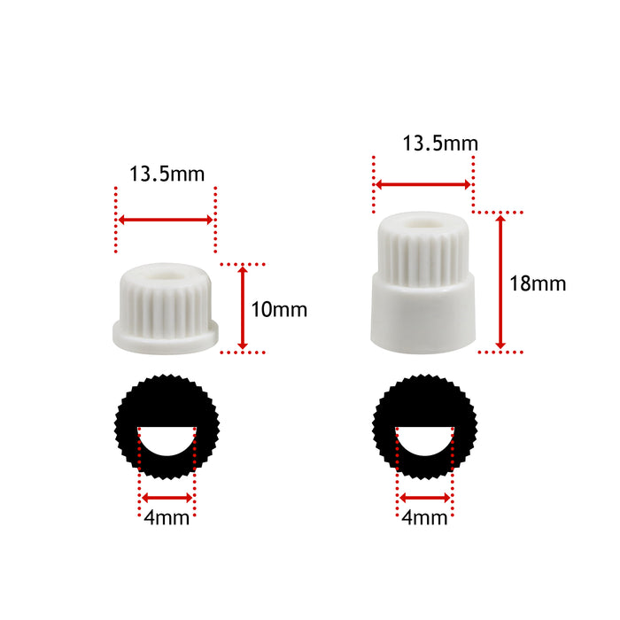 Universal Oven Control Knob Dial Switch + Adaptors Oven Cooker Grill Hob (Pack of 4)