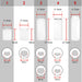 UNIVERSAL Gas Fire Trouser Press Storage Heater White CONTROL KNOB & ADAPTORS x 4