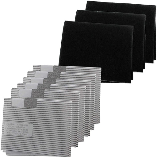 Cooker Hood Filter Kit for DE DIETRICH Vent Extractor Fan (6 x Grease + 3 x Carbon Filters)